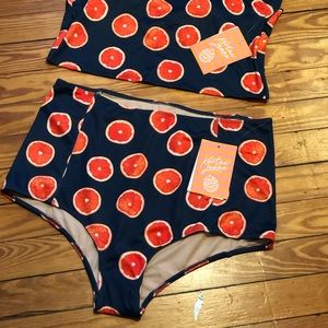 Kortni Jeane ORANGES High Waisted Bottoms XXL